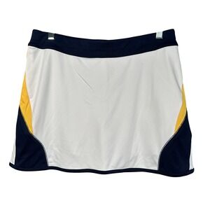 Grand Slam Performance Golf Tennis Skirt M Peacoat White‎ Yellow Black NWT